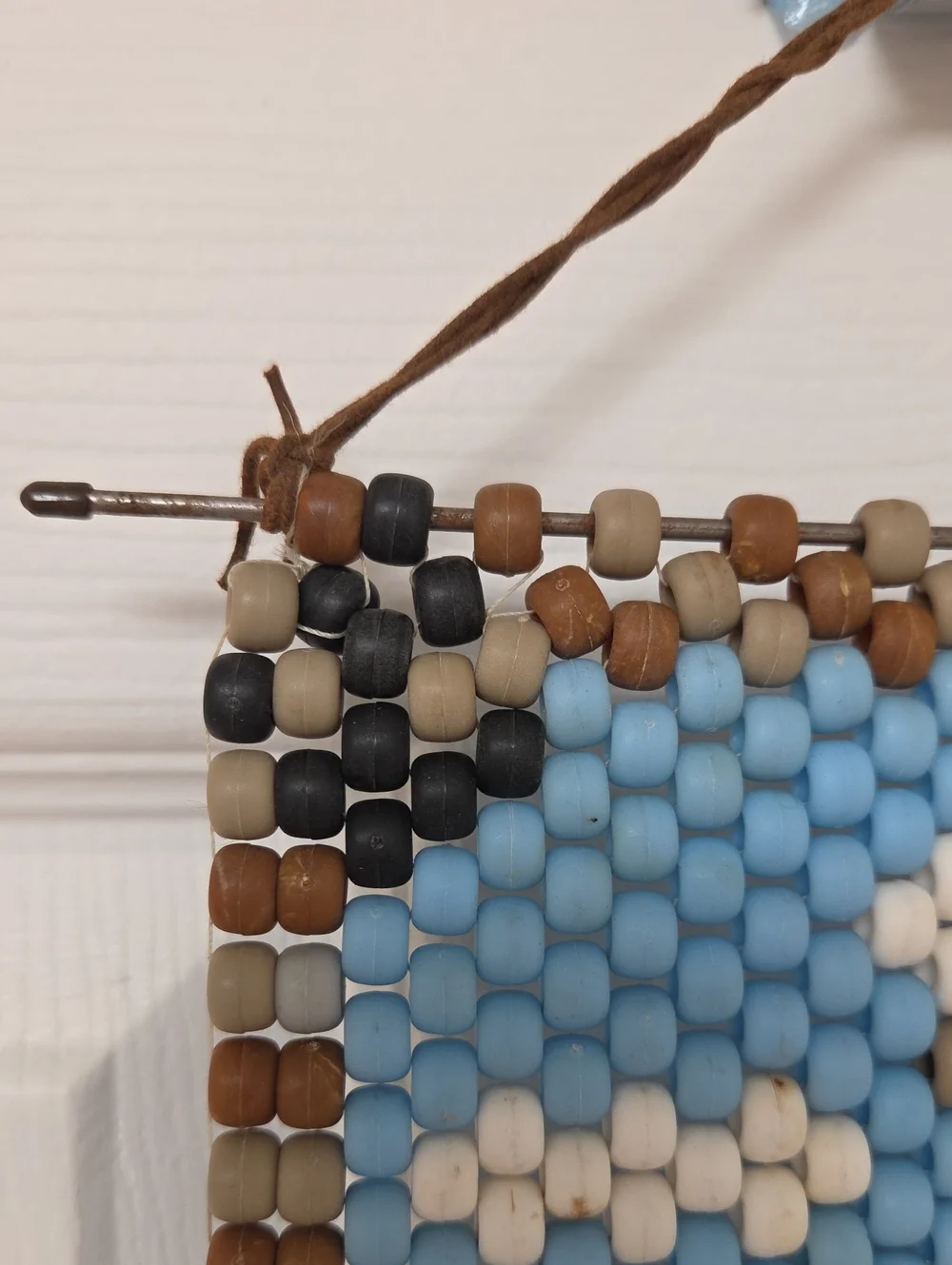 The Beadery Craft Beaded Wall Bell Pull -Lighthouse